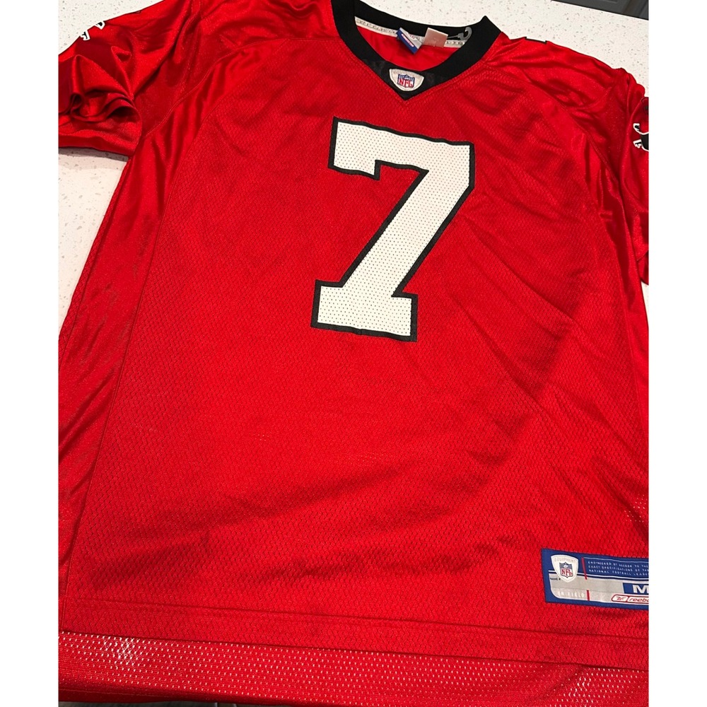 Reebok NFL Atlanta Falcons Michael Vick 7 Jersey Red Mens Medium